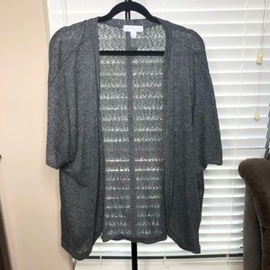 Gray cardigan